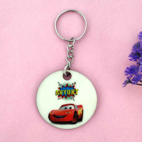 Personalized Car Printed Keychain for Kids