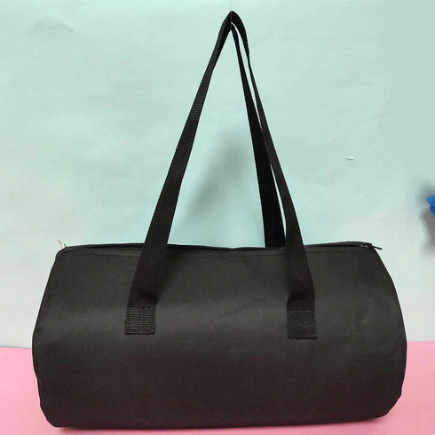 Personalized Black Printed Swimming Duffle Bag for Kids