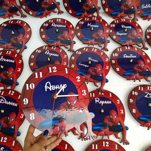 Personalized Cartoon Wall Clock for Kids
