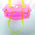 Personalized Kids Swimming Jelly Duffle Bag with Keychain - Pink