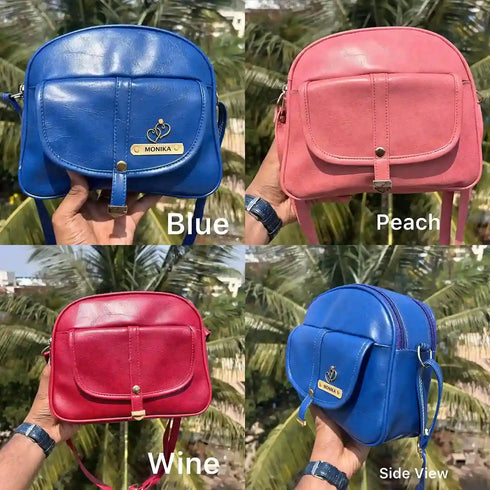 Personalized Duffle Sling Bag with Charm