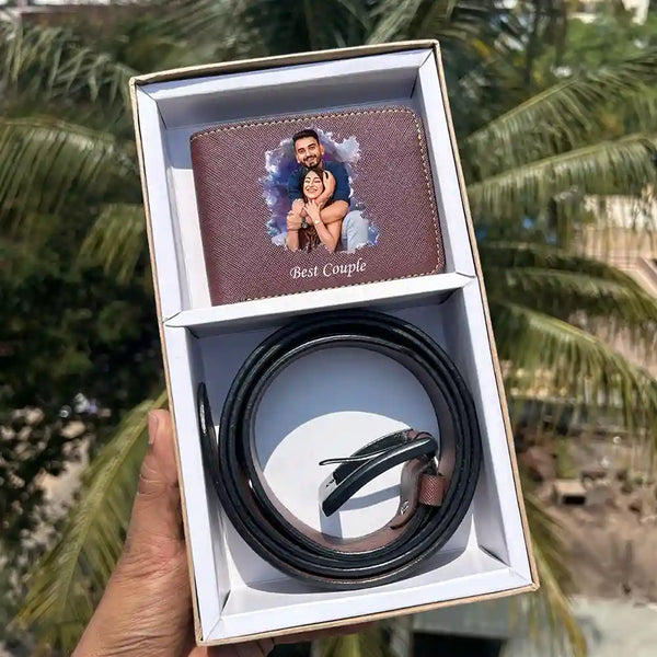 Personalized Wallet with Belt Combo