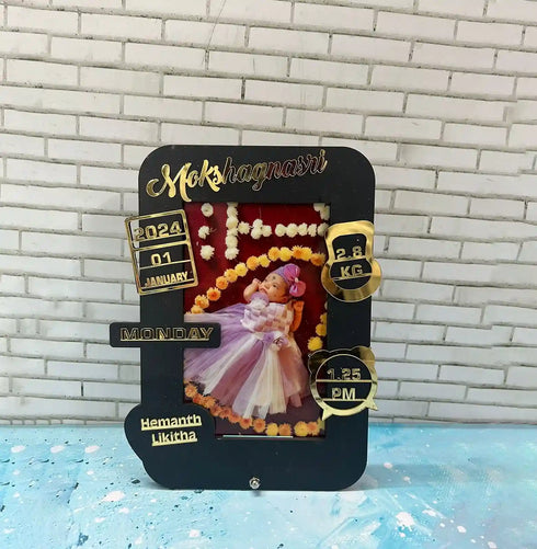 Customized Baby Wooden Frame