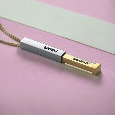 Personalized Name Necklace For Couple