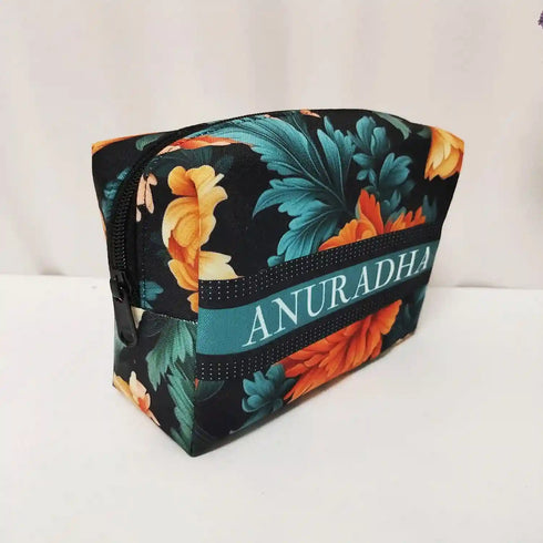 Personalized Leaf Printed Box Pouch