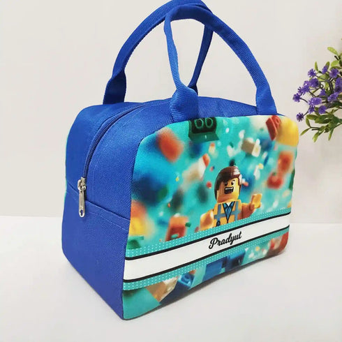 Personalized Printed Kids Lunch Bag With Handle