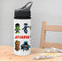 Personalised 600ml Grey Lid Sipper Bottle