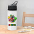 Personalised 600ml Grey Lid Sipper Bottle