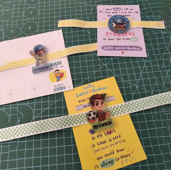 Personalised Fridge Magnet Rakhi for Kids