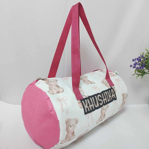 Personalized Teddy Printed Swimming Duffle Bag for Kids