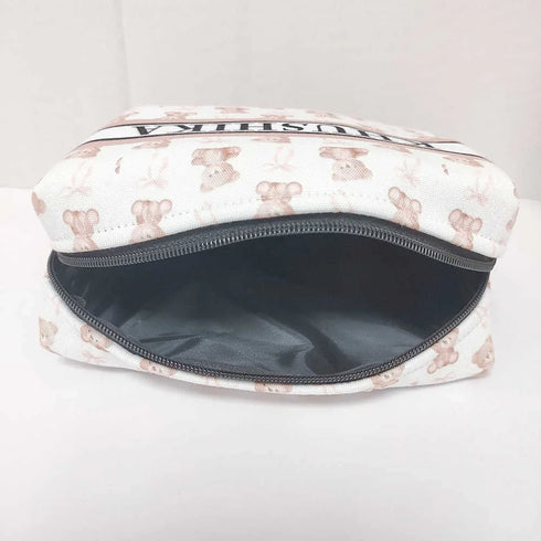Personalized Teddy Printed Box Pouch for Kids