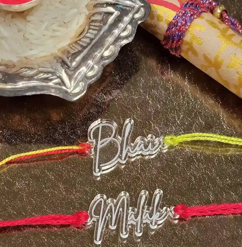 Personalised Acrylic Name Rakhi