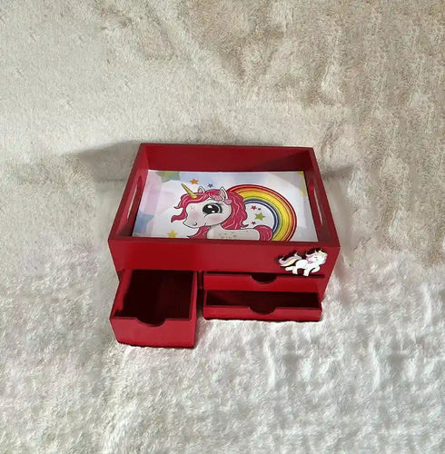 Personalised Tray with Multiple Drawers for Kids