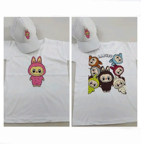 Personalized Printed Kids T-Shirt With Cap Combo