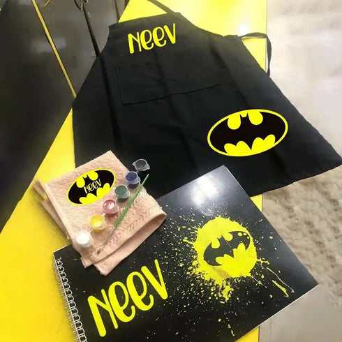 Personalised Waterproof Drawing Apron Combo for Kids