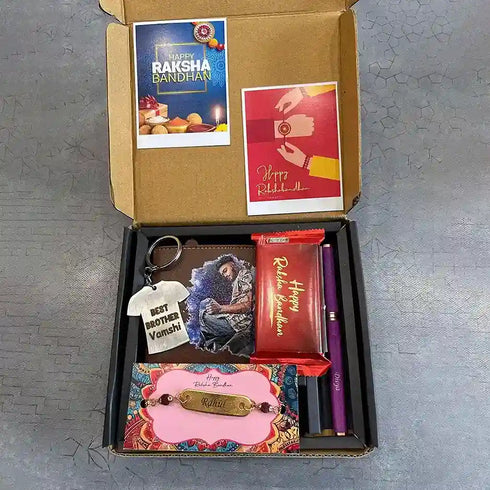 Personalized Wallet Rakhi Combo