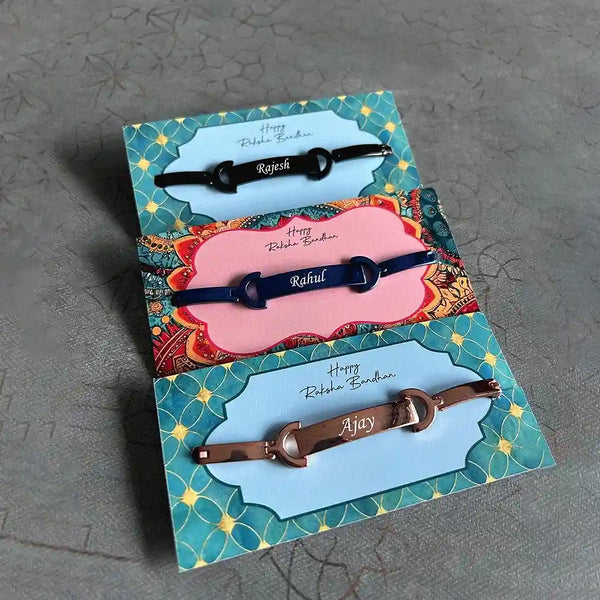 Personalized Brass Rakhi Bracelet
