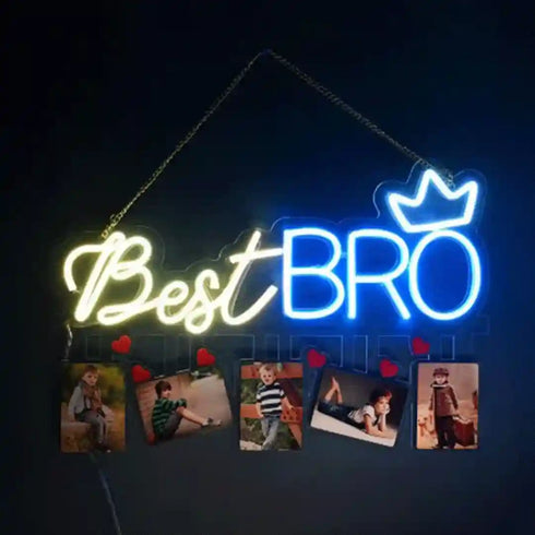 Personalised Best Bro Neon Décor