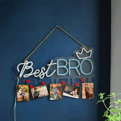 Personalised Best Bro Neon Décor