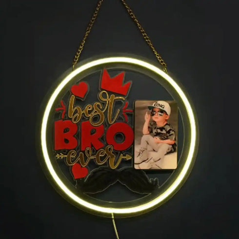 Personalized Best Bro Neon Light Hanging