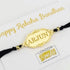 Personalised Rakhi Gold Mirror Acrylic