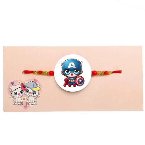 Personalised Cartoon Printed Mug Rakhi Combo for Kids