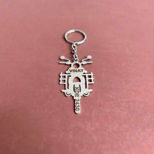 Personalised Bike Keychain With Name