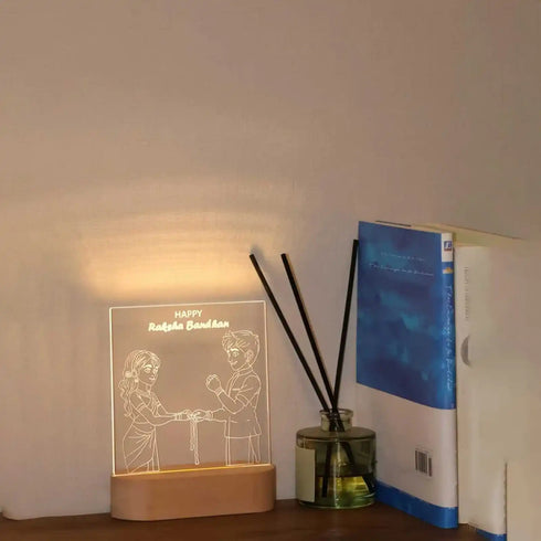 Personalized 3D Night Lamp Gift for Brothers and Sisters