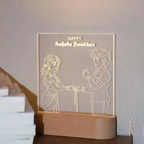 Personalized 3D Night Lamp Gift for Brothers and Sisters