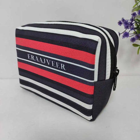 Personalized Strips Printed Box Pouch