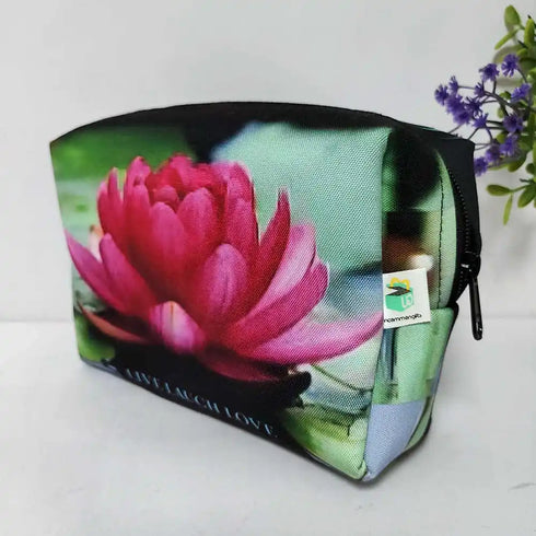 Personalized Floral Printed Box Pouch