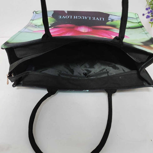 Personalised Floral Printed Box Bag