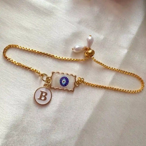 Personalized Initial Rakhi Bracelet