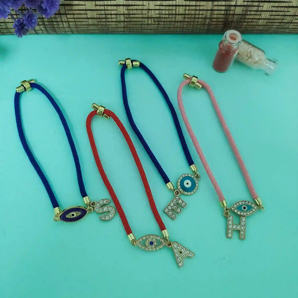 Personalised Initial Evil Eye Rakhi