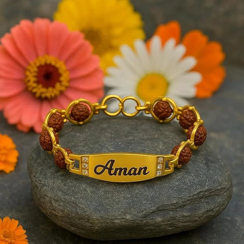 Personalized Rudraksha Bracelet for Men's