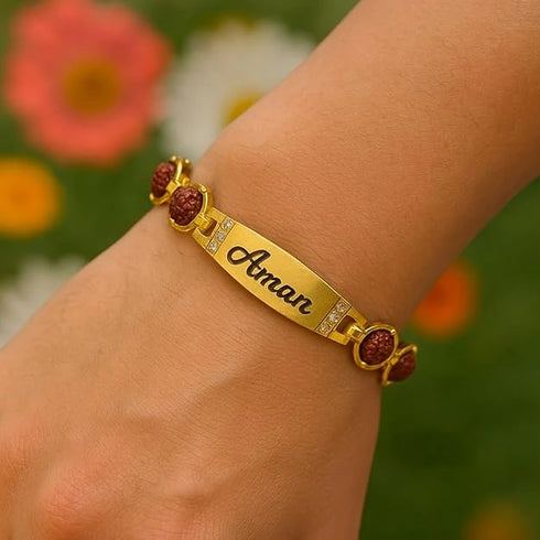 Personalized Rudraksha Bracelet for Men's