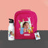 Personalized School Bag & Steel Sipper with Bag Tag Combo For Kids