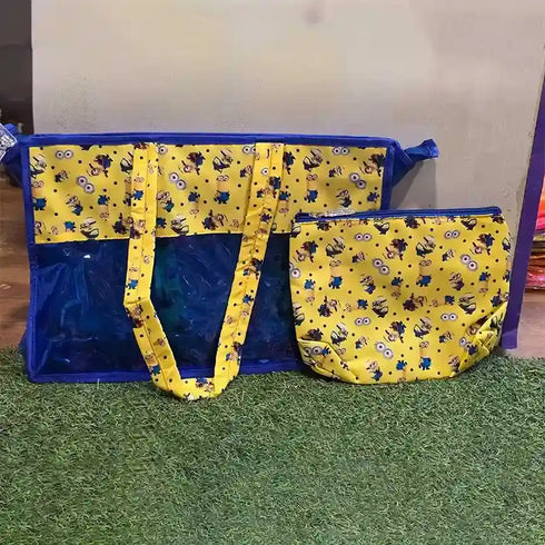 Personalized Jelly Tote Bag Combo – Bag & Pouch Set with Name