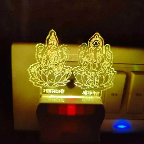 Laxmi ji And Ganesh Ji Night Lamp