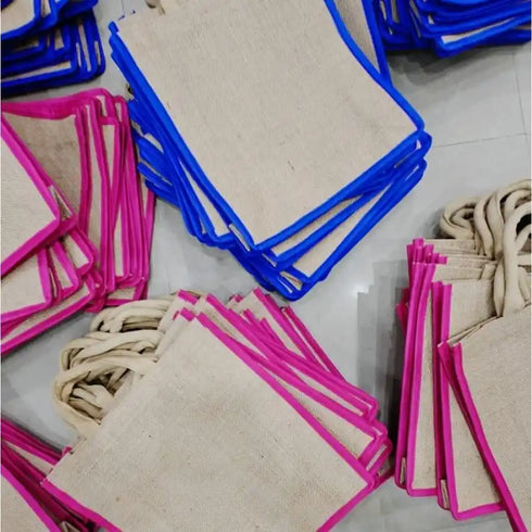 Personalized Eco-Friendly Jute Bags for Kids Lunch Box or Outing