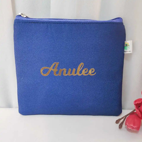 Personalised Bridesmaids Printed Makeup Pouch