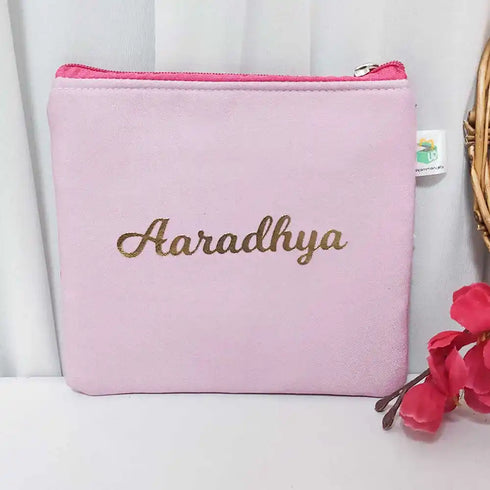 Personalised Bridesmaids Printed Makeup Pouch