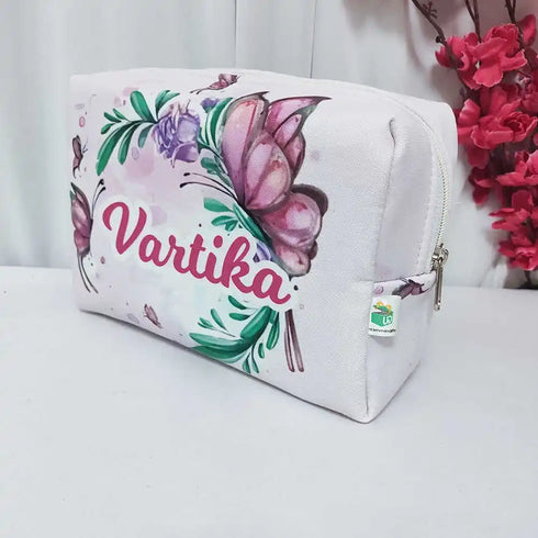 Personalized Butterfly Printed Women Box Pouch