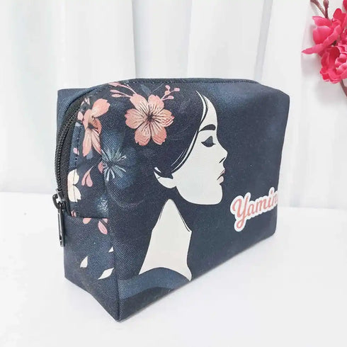 Personalized Floral Printed Women Box Pouch