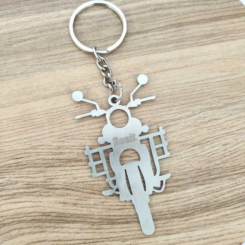 Personalised Bike Keychain With Name