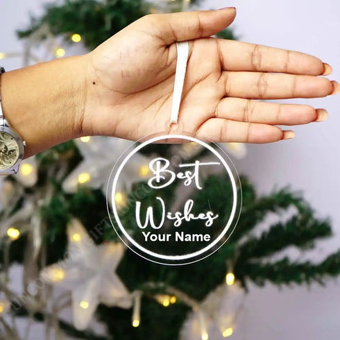 Personalised Best Wishes Ornaments for Christmas