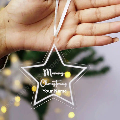 Personalised Star Shape Ornaments for Christmas