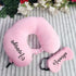 Personalised Neck Pillow & Eye Mask Combo Gift Set