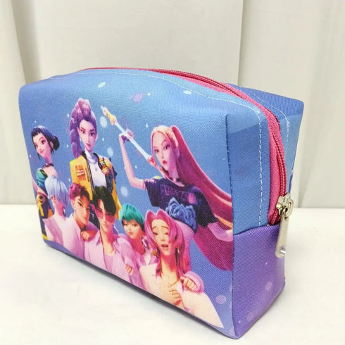 Personalized Printed Duffle Bag with Box Pouch Combo for Kids