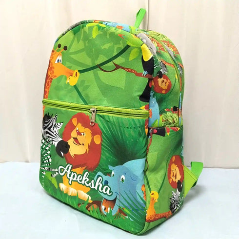 Personalised Animal Printed Kids Bag Pack